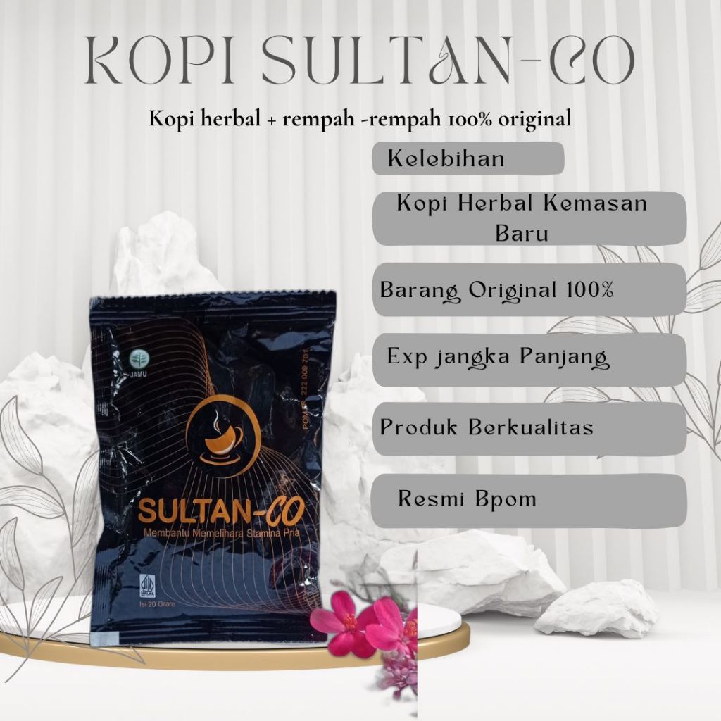 Tan-Co Melihara Stamina Pria Kopi Sultan BPOM Obat Promil Kopi Bapak Kopi Herbal Alami 100% original
