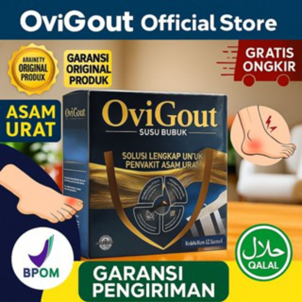 

OVIGOUT Milk Susu Asli Original Obat Asam Urat Kolesterol Tinggi