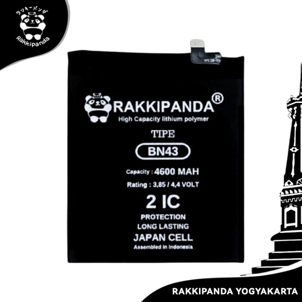 Baterai HP Rakkipanda BN43 Redmi Note 4 Snapdragon/ Note 4x Snapdragon Batre Bergaransi