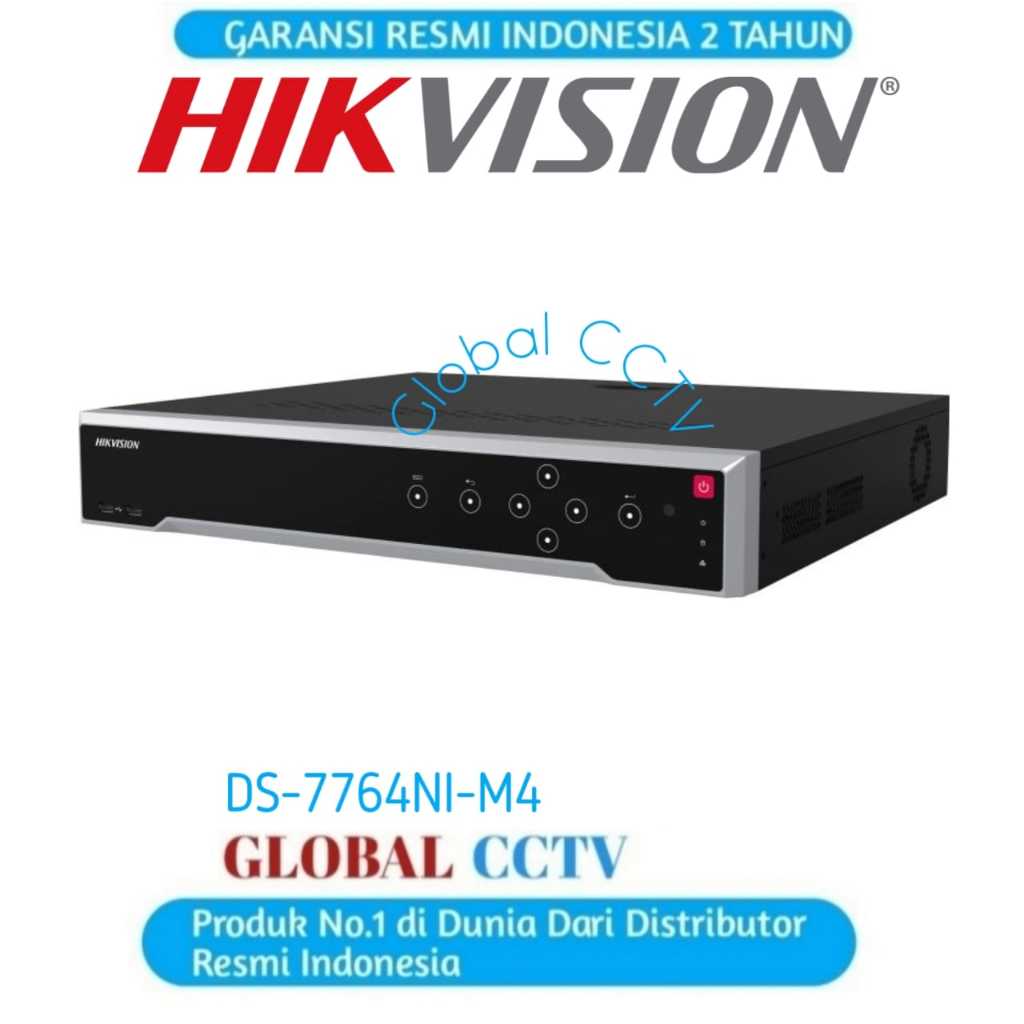 HIKVISION DS-7764NI-M4 NVR 64 CHANNEL - GARANSI 2 TAHUN NEW