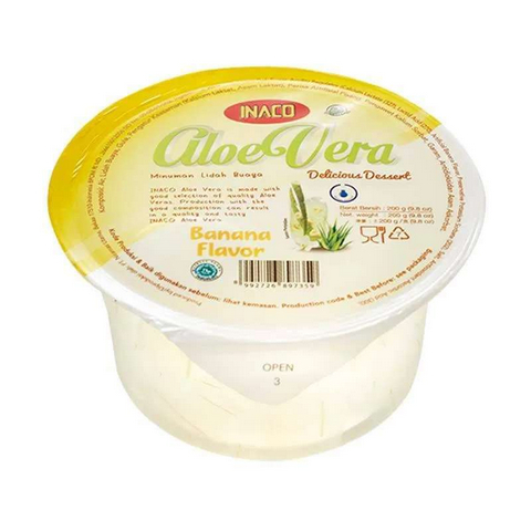 

Inaco Aloe Vera Peach Flavour /Lidah Buaya /Aloevera Rasa Lyche Banana Peach 200gr
