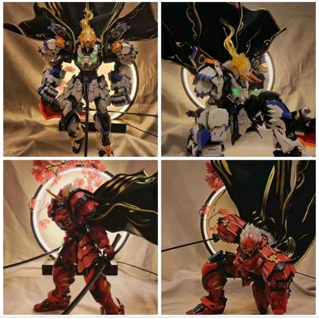 Jubah/Cape Aksesoris untuk Moshow Toys Takeda Shingen dan Date Masamune (warna biru)