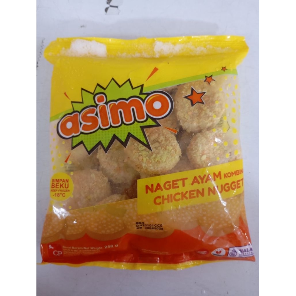 

ASIMO NAGET AYAM KOMBINASI / CHICKEN NUGGET 250GR