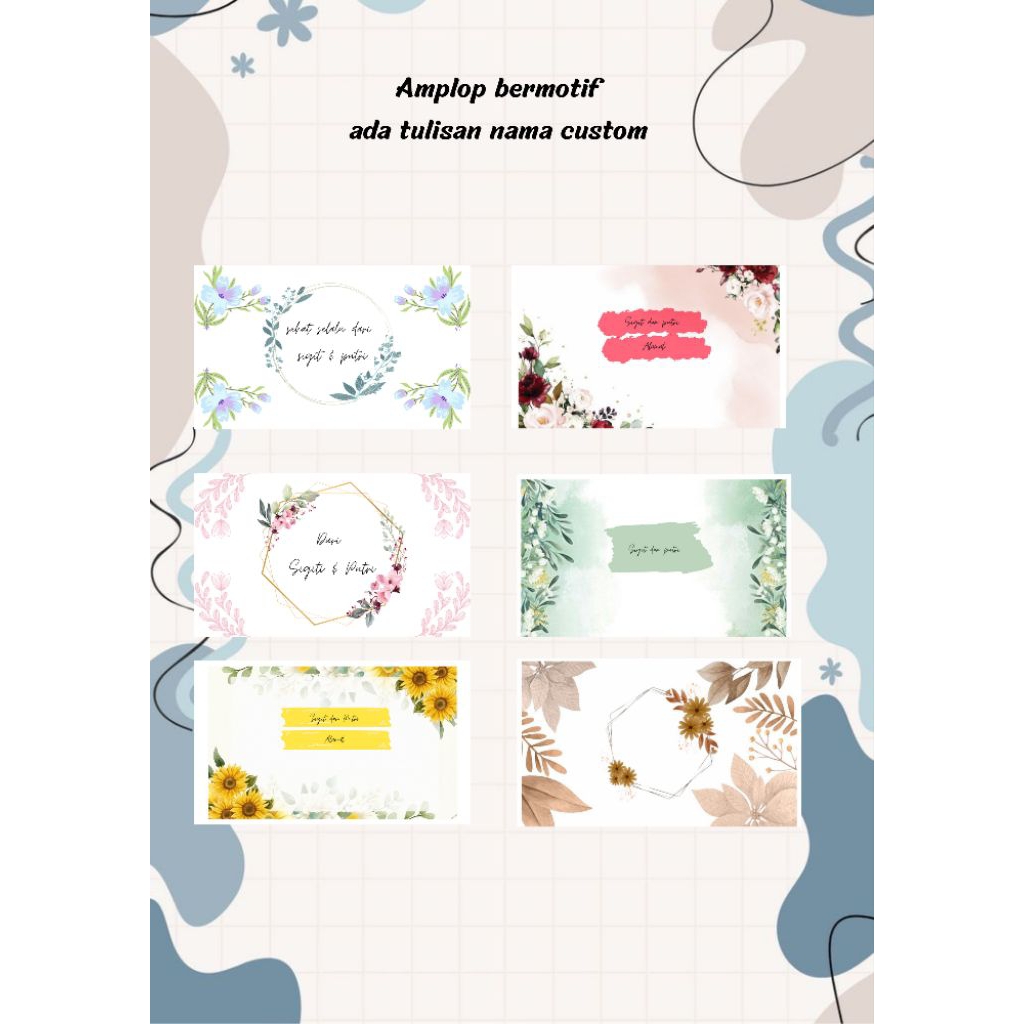 

amplop uang bermotif sudah ada namanya