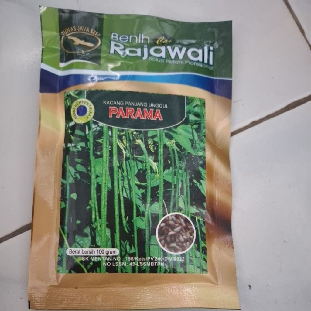

kacang panjang unggul parama produk rajawali original pabrik 100gram