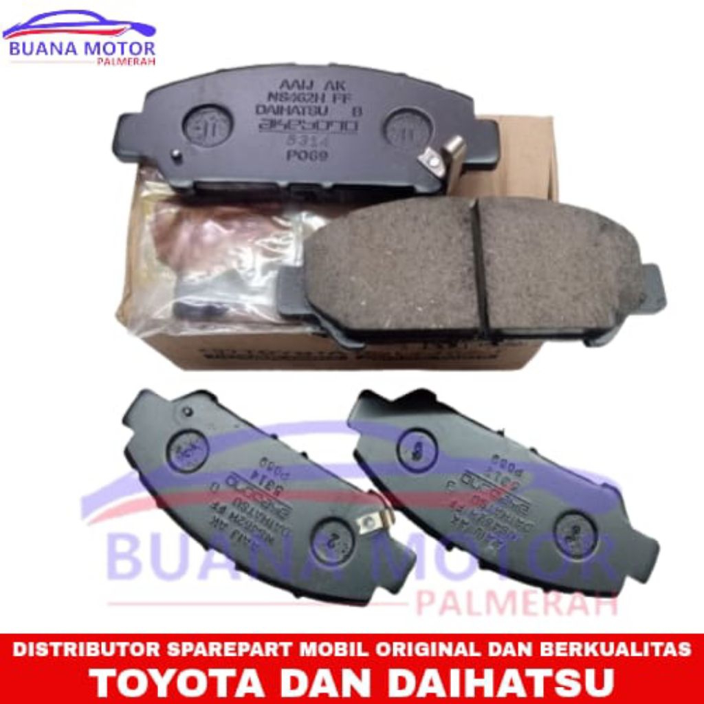 Kampas Rem Depan Raize/Rocky Original 04465-BZ300