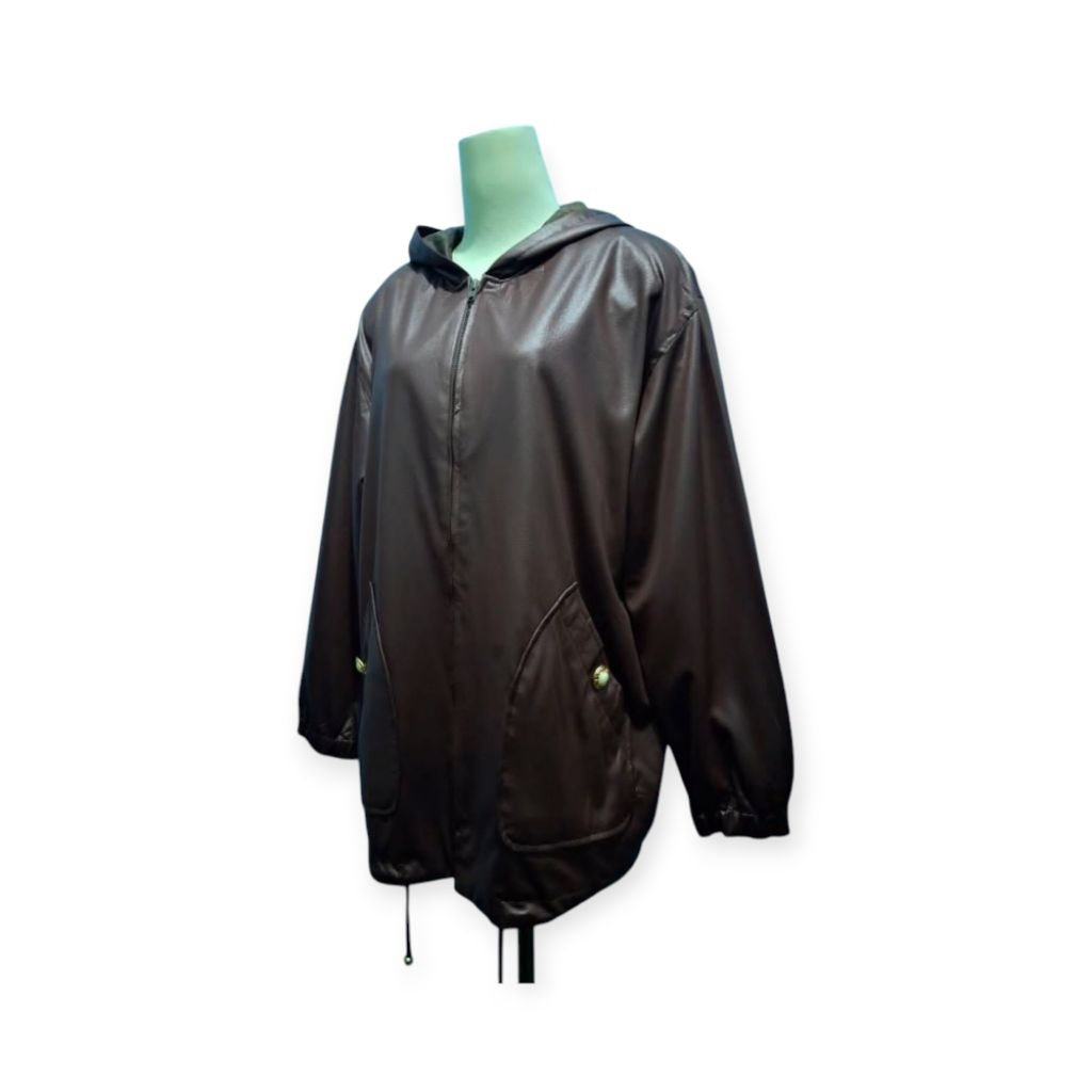 Preloved - Leather Brown Jacket