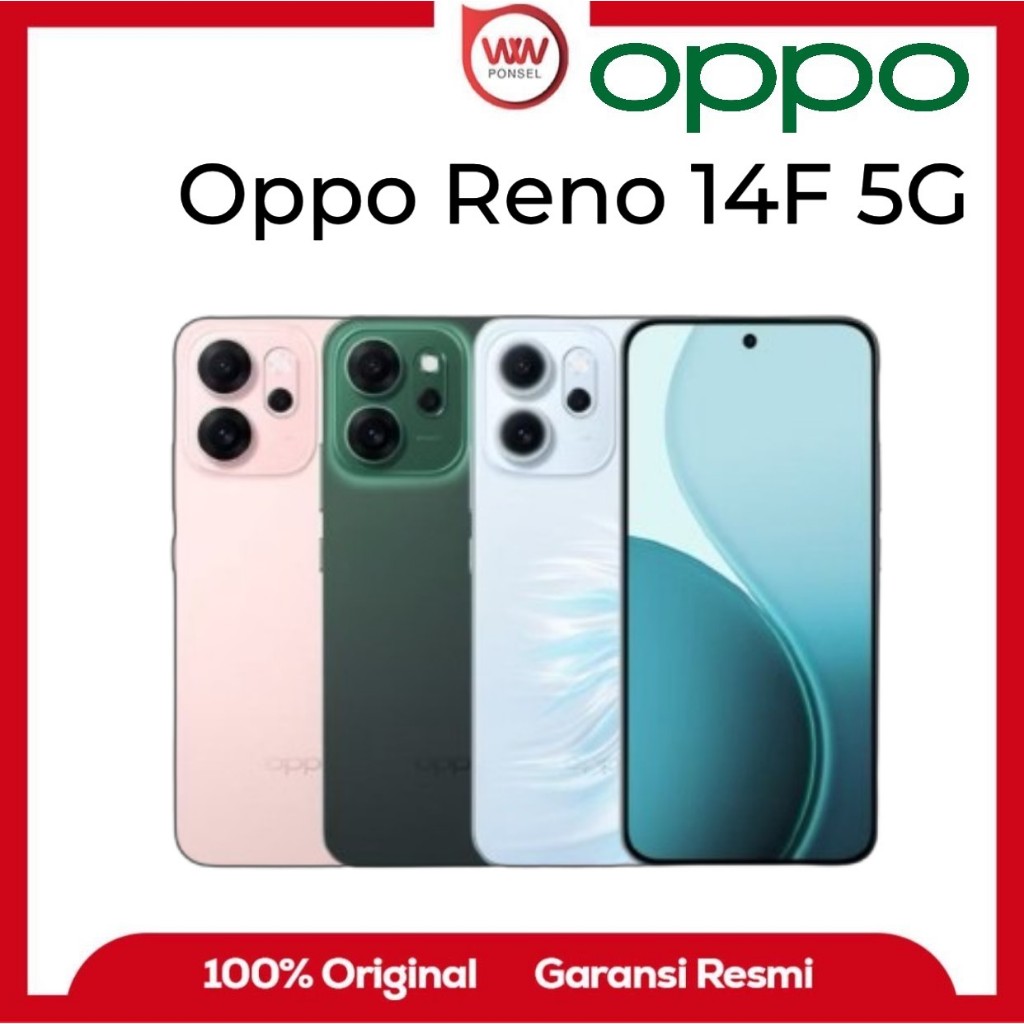 Hp Oppo Reno 14F 5G Ram 8GB Internal 256GB Garansi Resmi