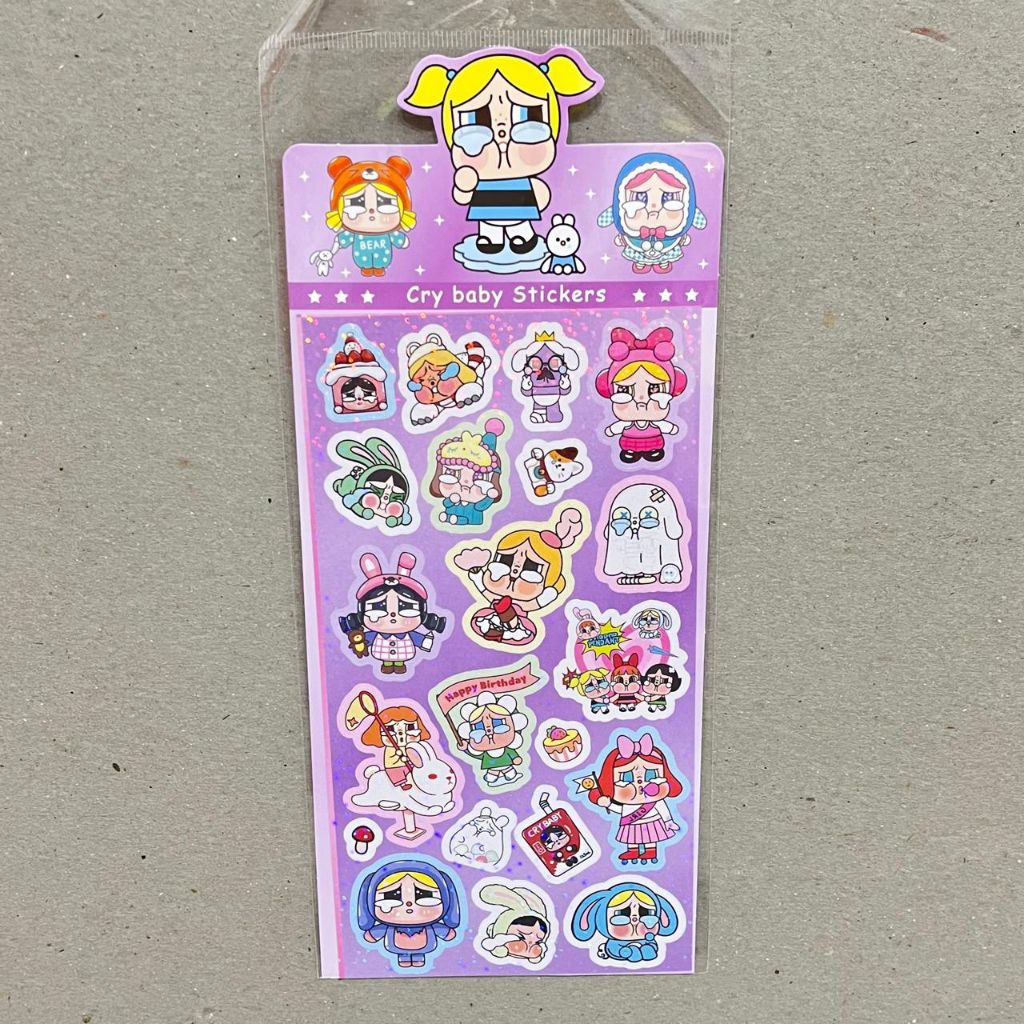 

Stiker Hologram Crybaby