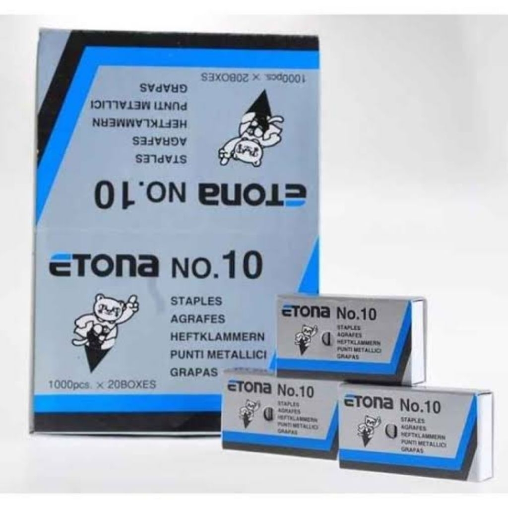 

[PACK ISI 20PCS] STAPLES ETONA NO.10 / STAPLES NO 10 / ISI KLIP KECIL 10-1M