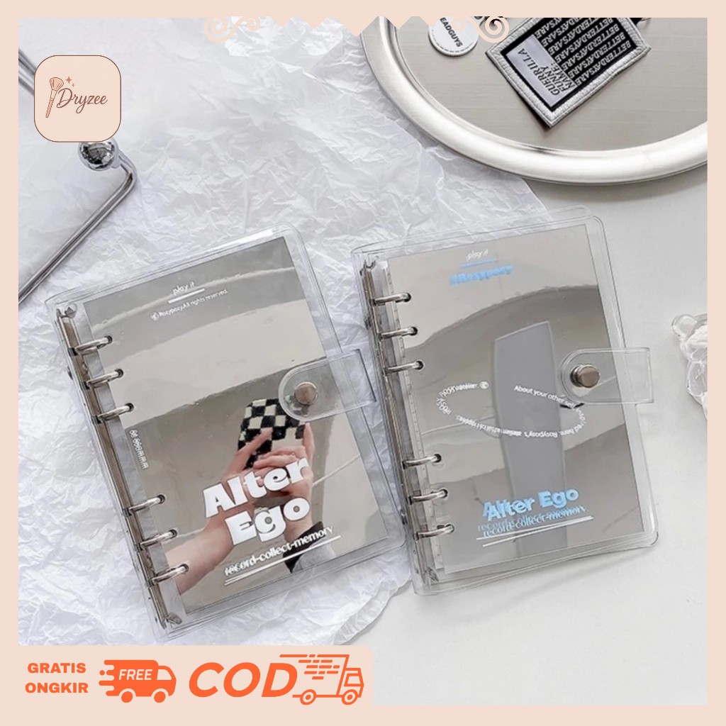 

Note Book Aesthetic Buku Binder Transparan Planner Book Alter Ego - RP06