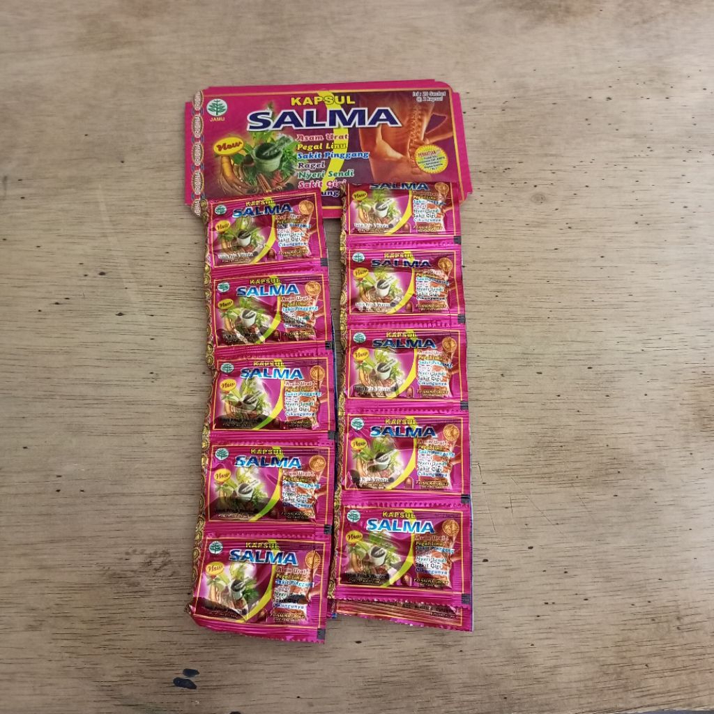 

jamu tradisional kapsul salma obat asam urat isi 20 sachet