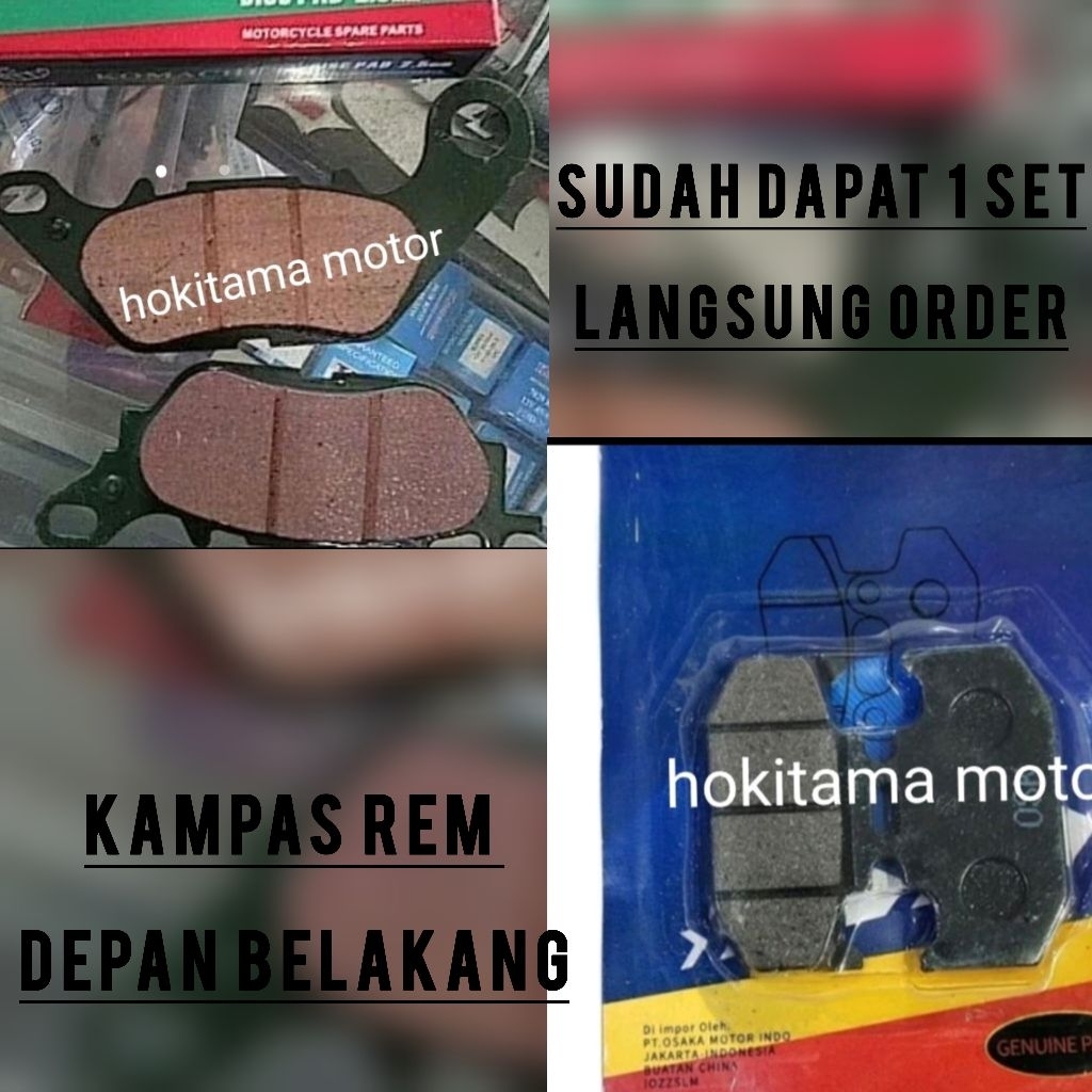 DISCPAD KAMPAS REM DEPAN BELAKANG YZF R15 V3 XSR 155 ESF VIXION R NEW MT15