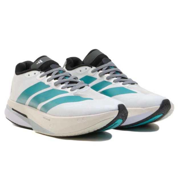 Sepatu Adizero Boston 13 White Pure Teal