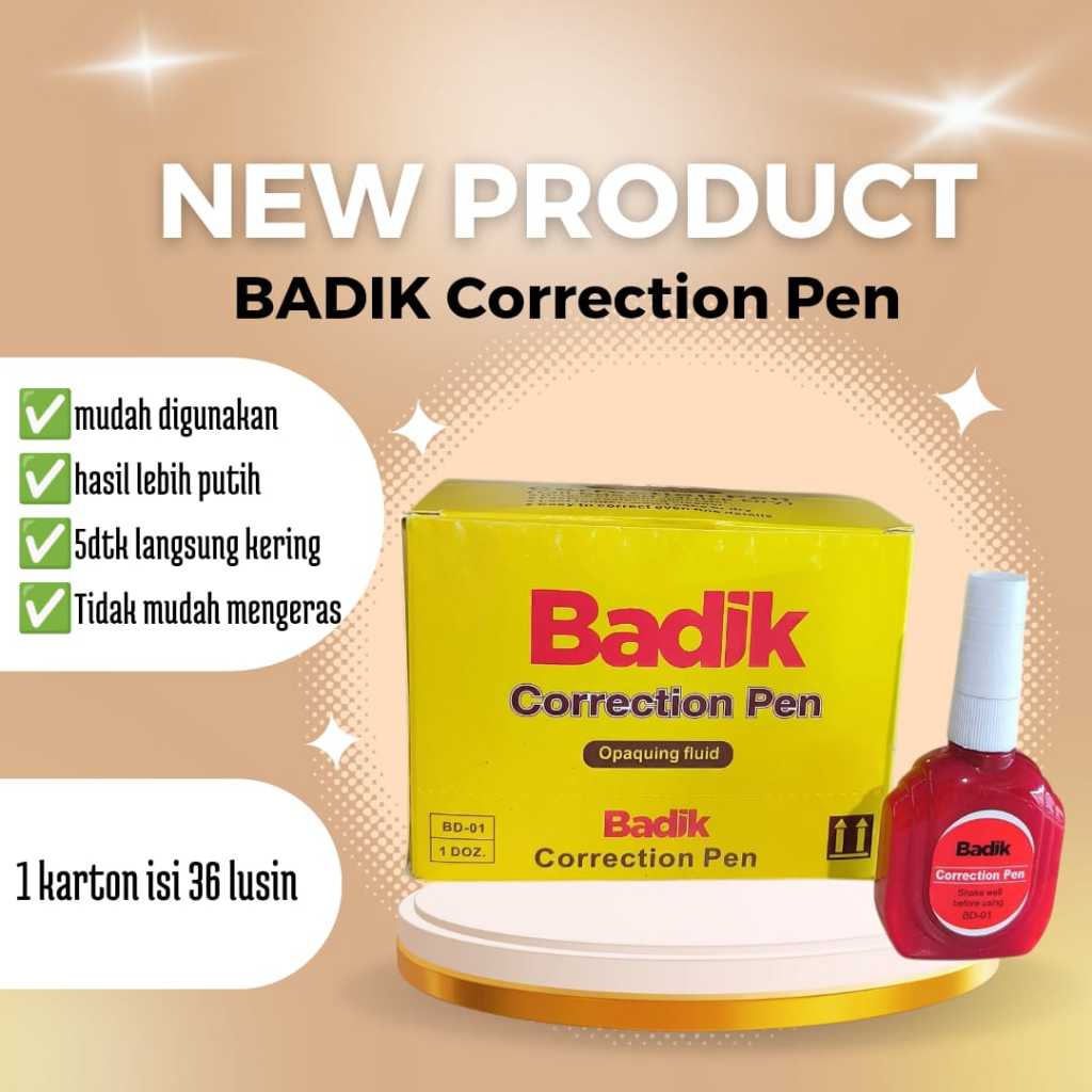 

[PCS] TIPE X BOTOL MERAH MEREK BADIK/TIPE X CAIRAN KOREKSI/PENGHAPUS TINTA READY MAKASSAR