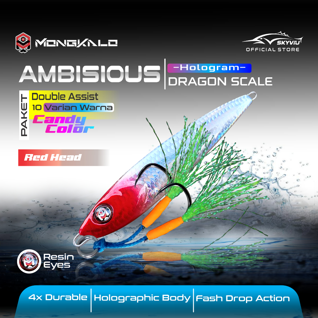 Mongkalo Ambisious Sisik-Kecil noGID noMotif Candy 30 Red-Head