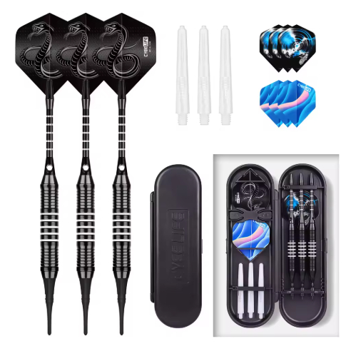 CyeeLife 18g Soft tipped Darts Professional Indoor plastic tip Darts Set For Electronic Dartboard Ga