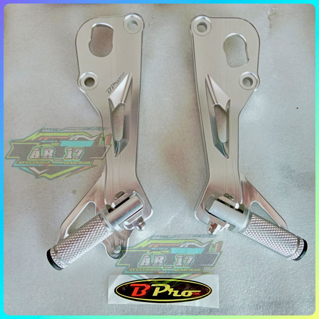 Foostep Step Belakang Non Jomblo Ninja R SS 150 B'PRO 3D Knalpot Cobra ORIGINAL B'PRO Aitech Zyz Tha