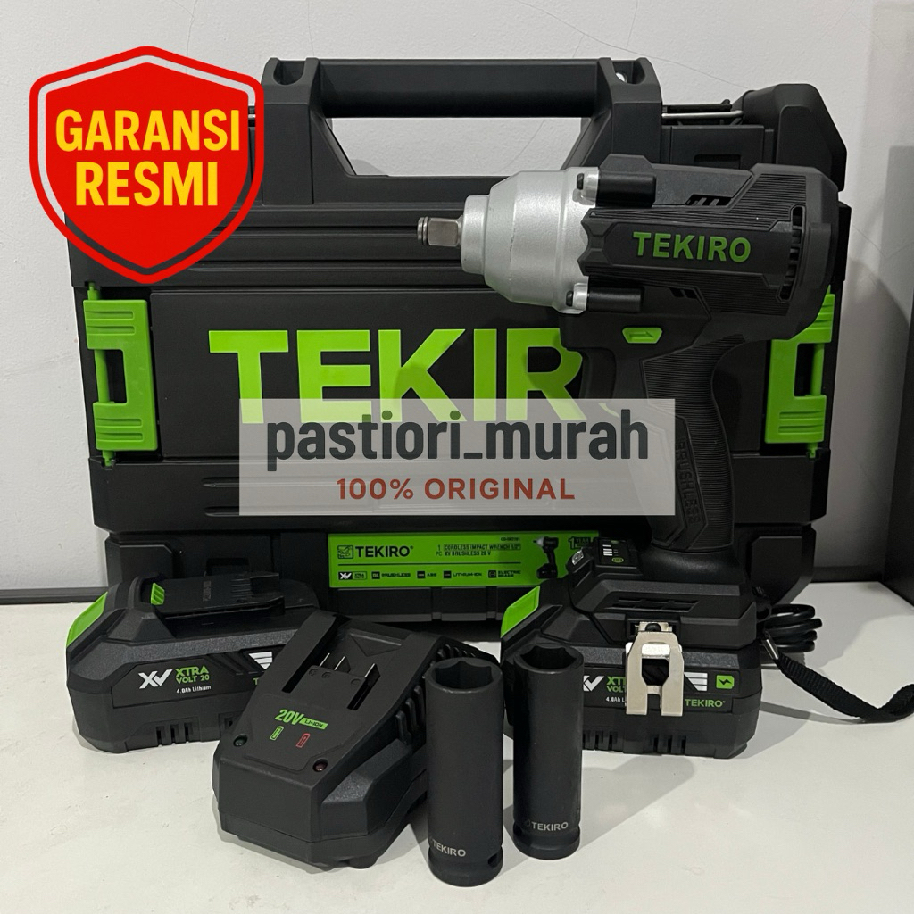 Impact Wrench 600nm bor impek bor baterai brusless brusles bor batre Cordless Baterai TEKIRO Brushle