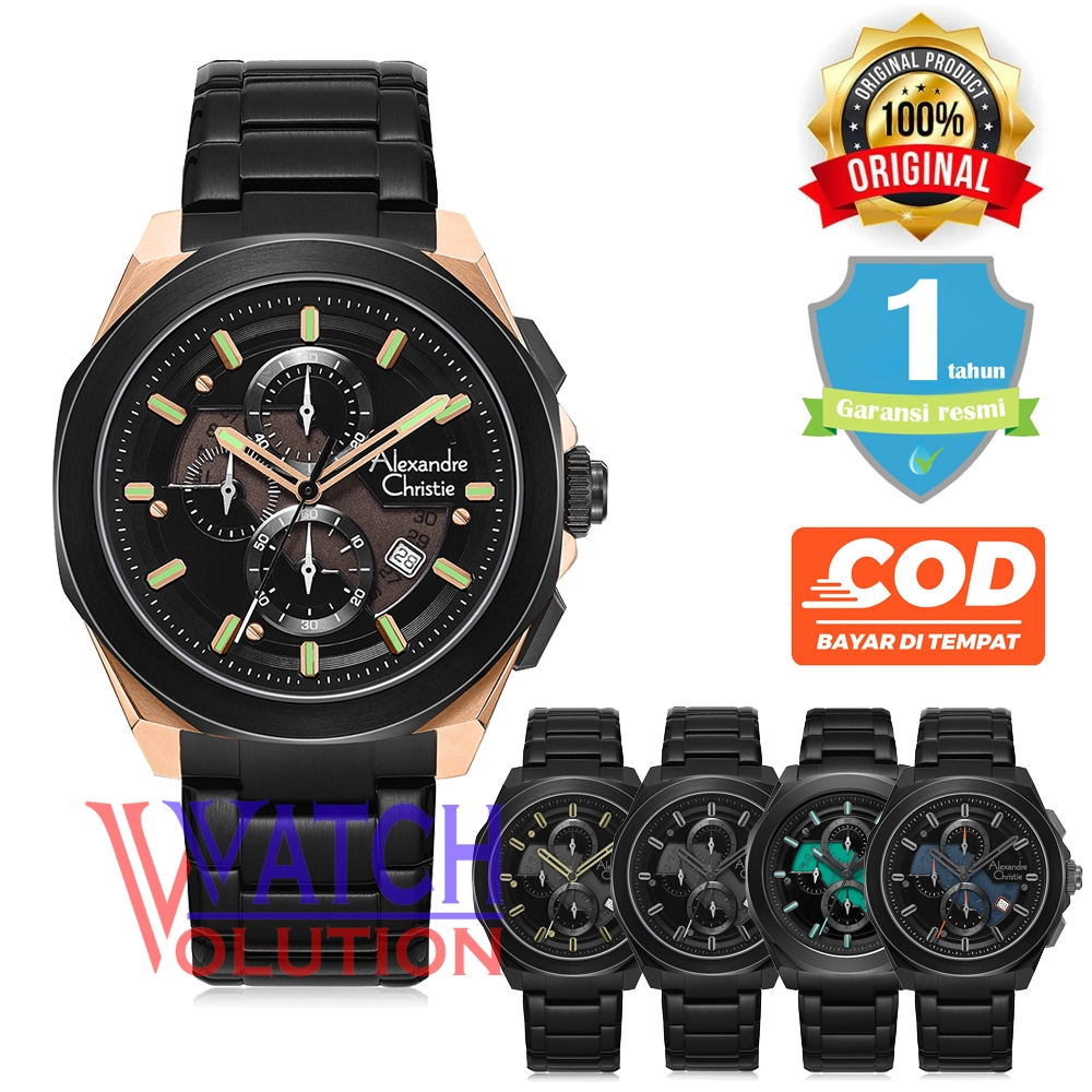Jam Tangan Pria Alexandre Christie AC 6645 MC Original