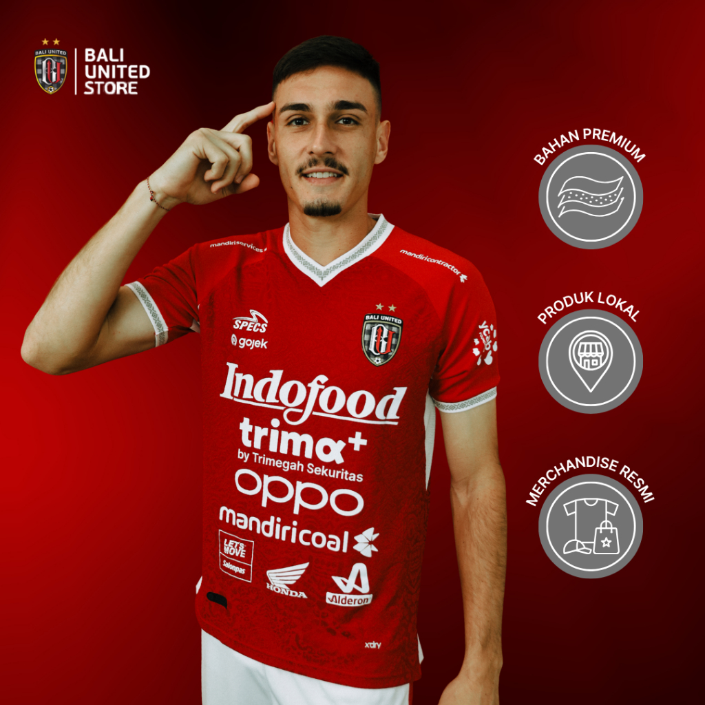 [Ready Stock] BALI UNITED Jersey Player Issue Bali United FC - Home Official Jersey 2025