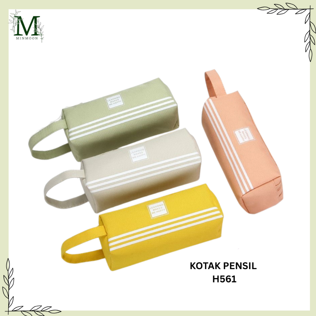 

MINMOON - KOTAK PENSIL H561 DAN STATIONERY DUAL ZIPPER H561 DOMPET PENSIL 2 POUCH / DOMPET PENSIL 2 SISI