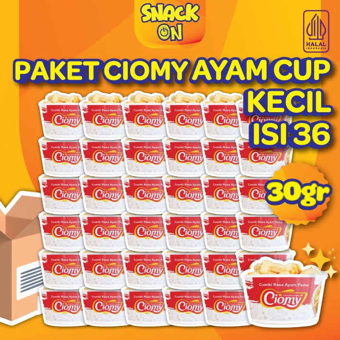 

Paket Hemat Ciomy Cuanki Ayam Pedas Cup Kecil isi 36
