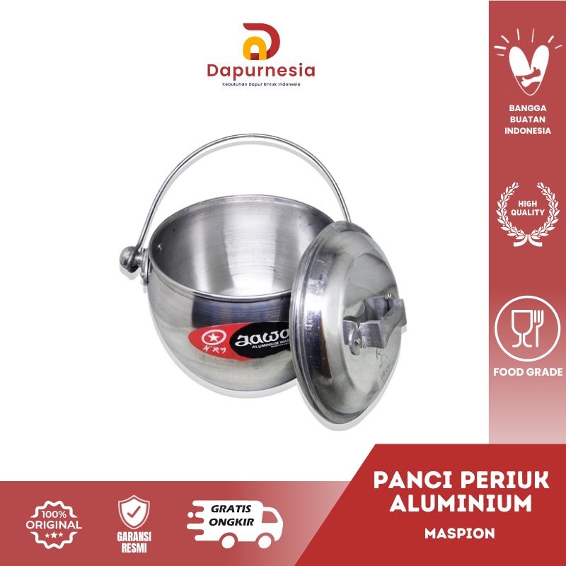 Maspion Panci Katrol Liwet Periuk Aluminium 20 cm Anti Karat - DN