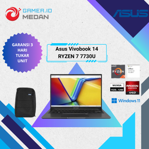 Asus Vivobook 14 M1405YA RYZEN 7 7730U Ram 16GB 512SSD 14" WUXGA IPS