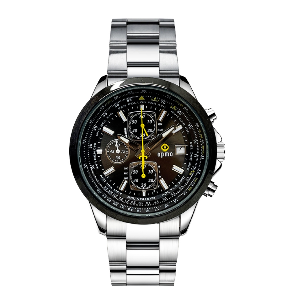 Jam Tangan Pria Analog Original Anti Air Stainless Steel Quartz for Patek Philippe Breguet Richard M