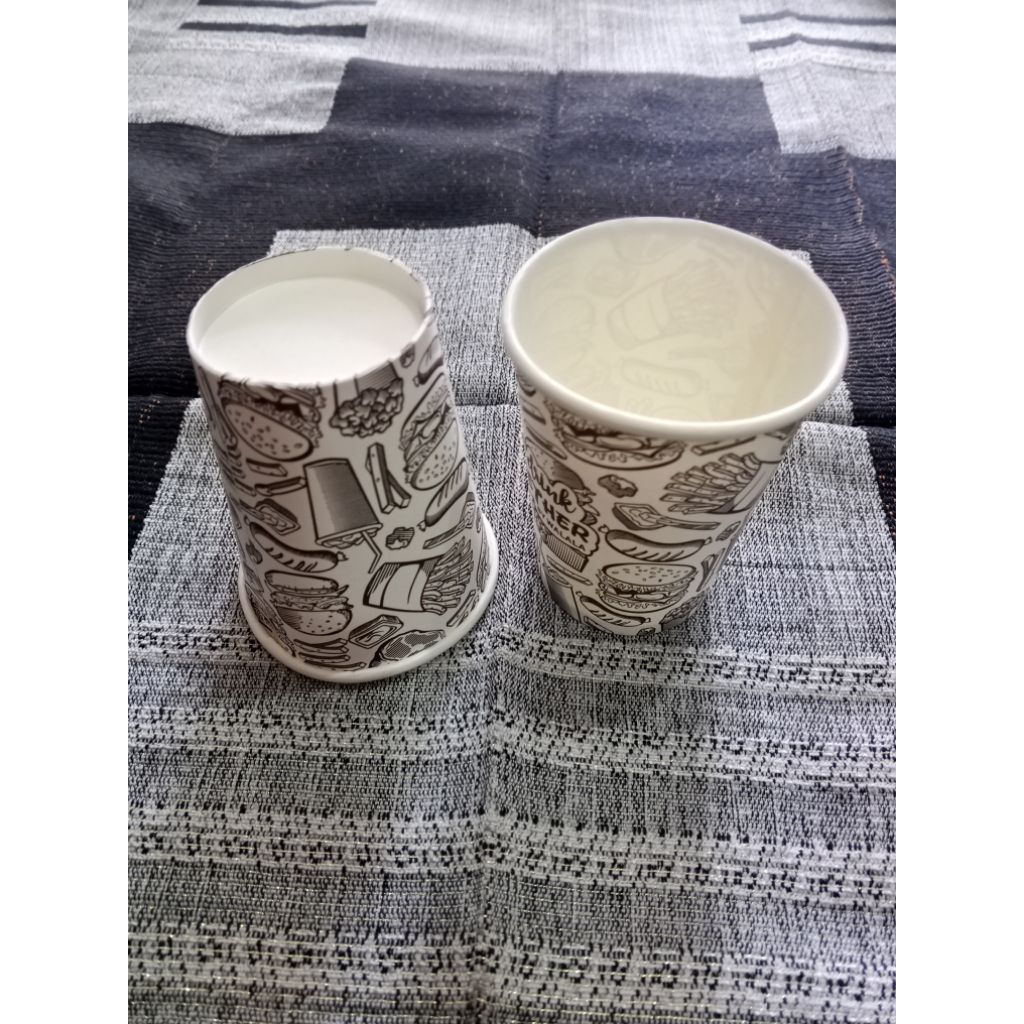 Paper cup coffee/gelas kopi tahan panas 8oz 50pcs