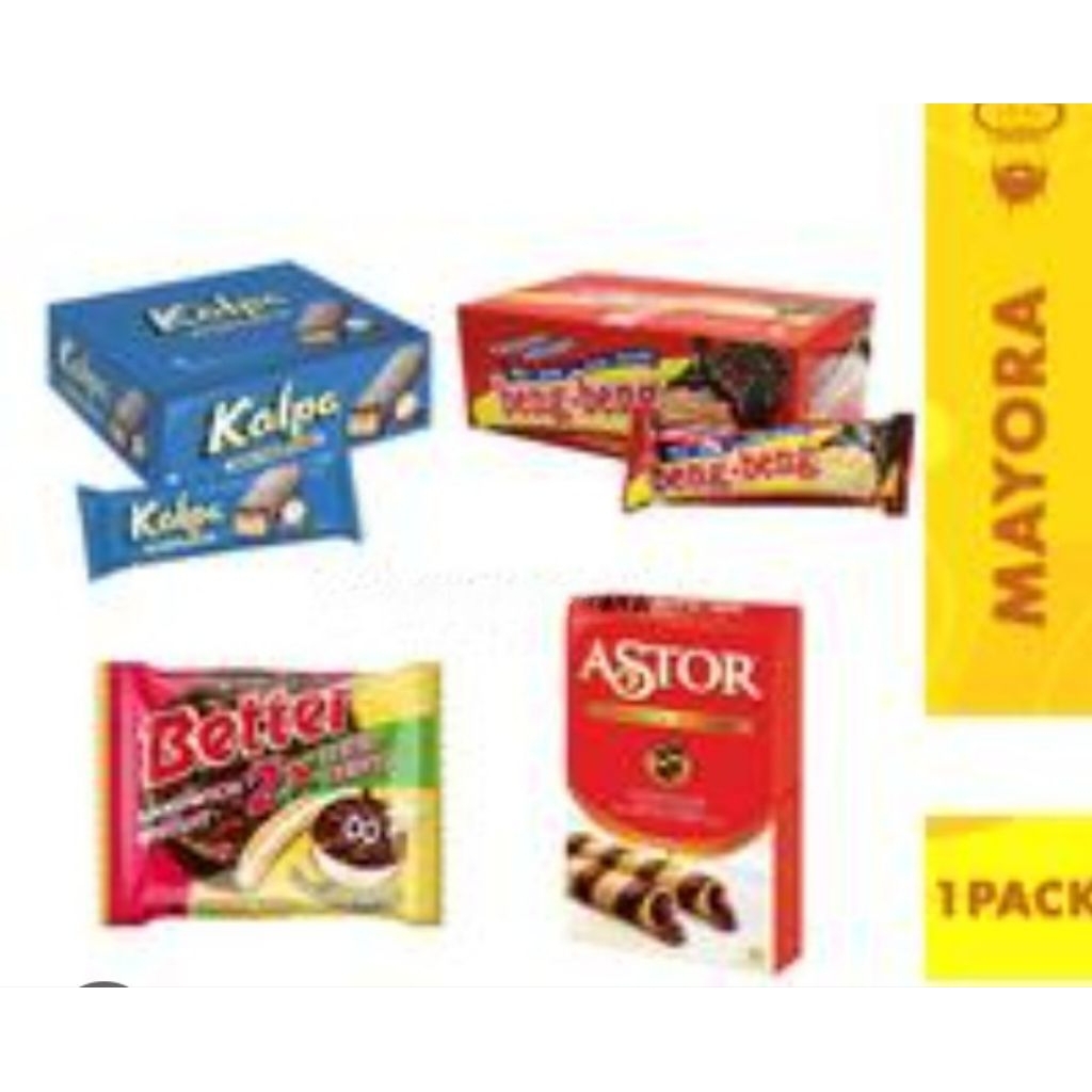 

PAKET SNACK WAFER MURAH SUPERSTAR/BETTER/ASTOR/SARI GANDUM/NEXTAR/WAFER BENG2/DSB
