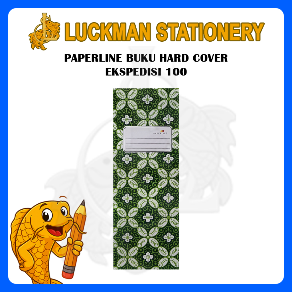 

LUCKMAN STATIONERY - BUKU HARDCOVER PAPERLINE 100E / A6 OKTAVO / 200 QUARTO