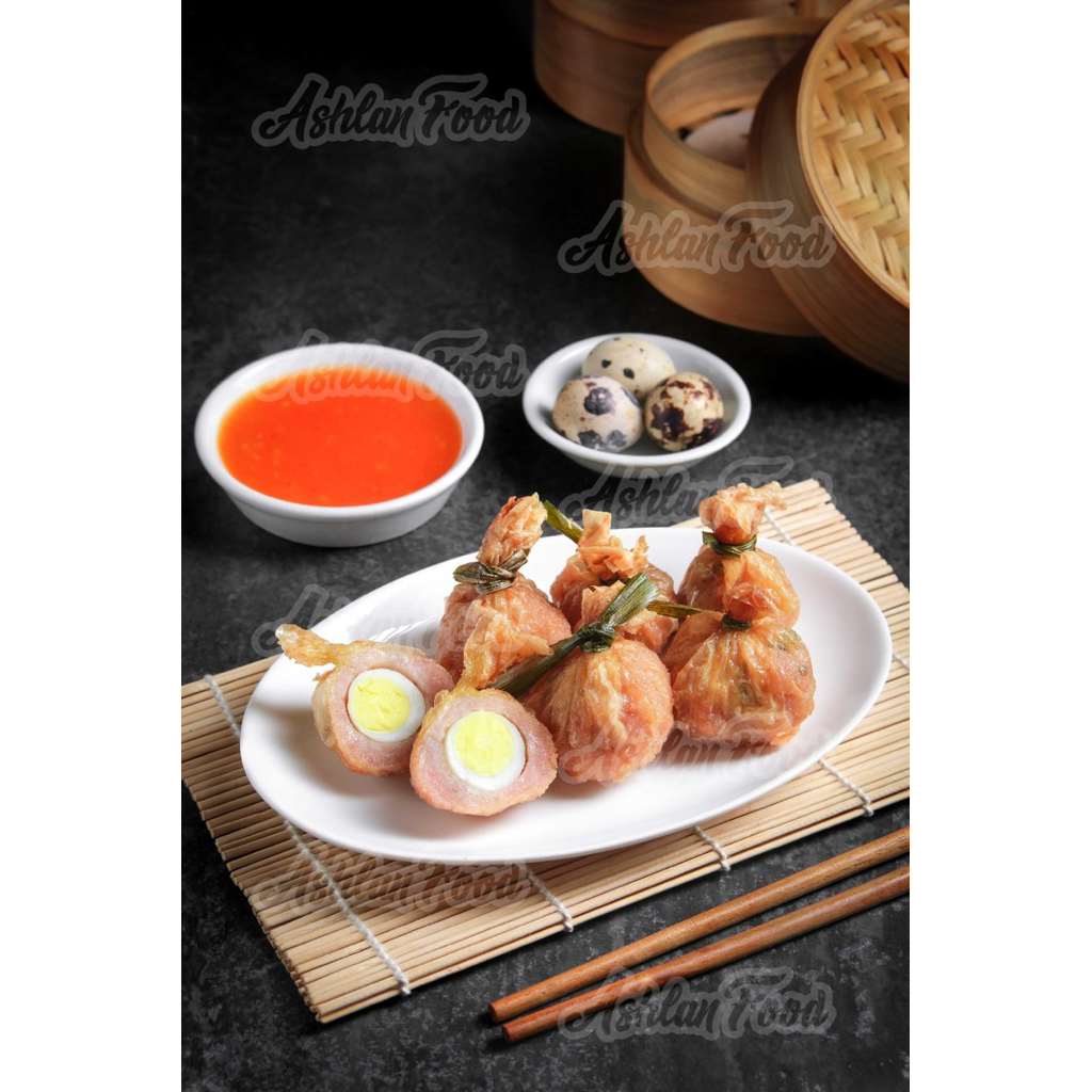 

Ekado ayam telur puyuh kulit tahu isi 10 plus saus