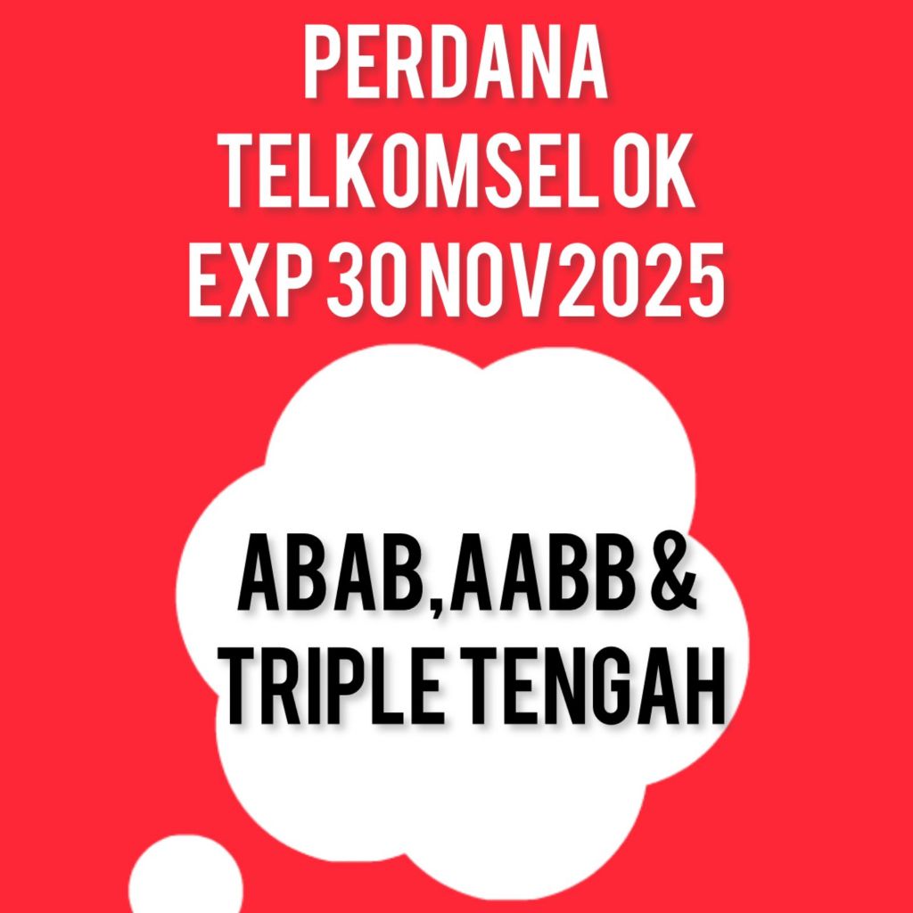 Kartu Perdana Telkomsell 0K ABAB,AABB & TRIPLE TENGAH