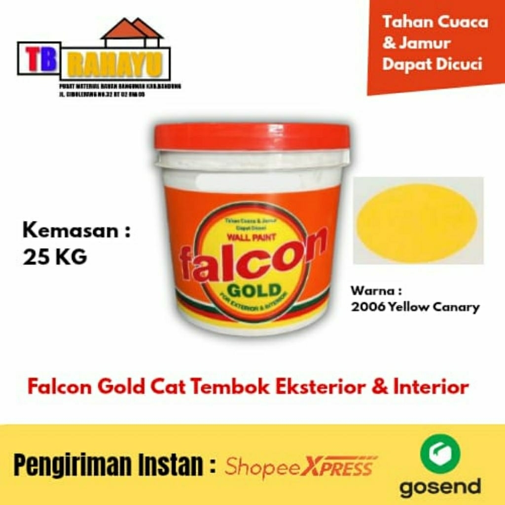 Falcon Gold Cat Tembok Eksterior & interior 25 KG