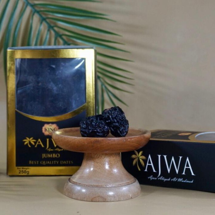 

kurma ajwa premium / kurma ajwa king / kurma ajwa aliyah 250 gram