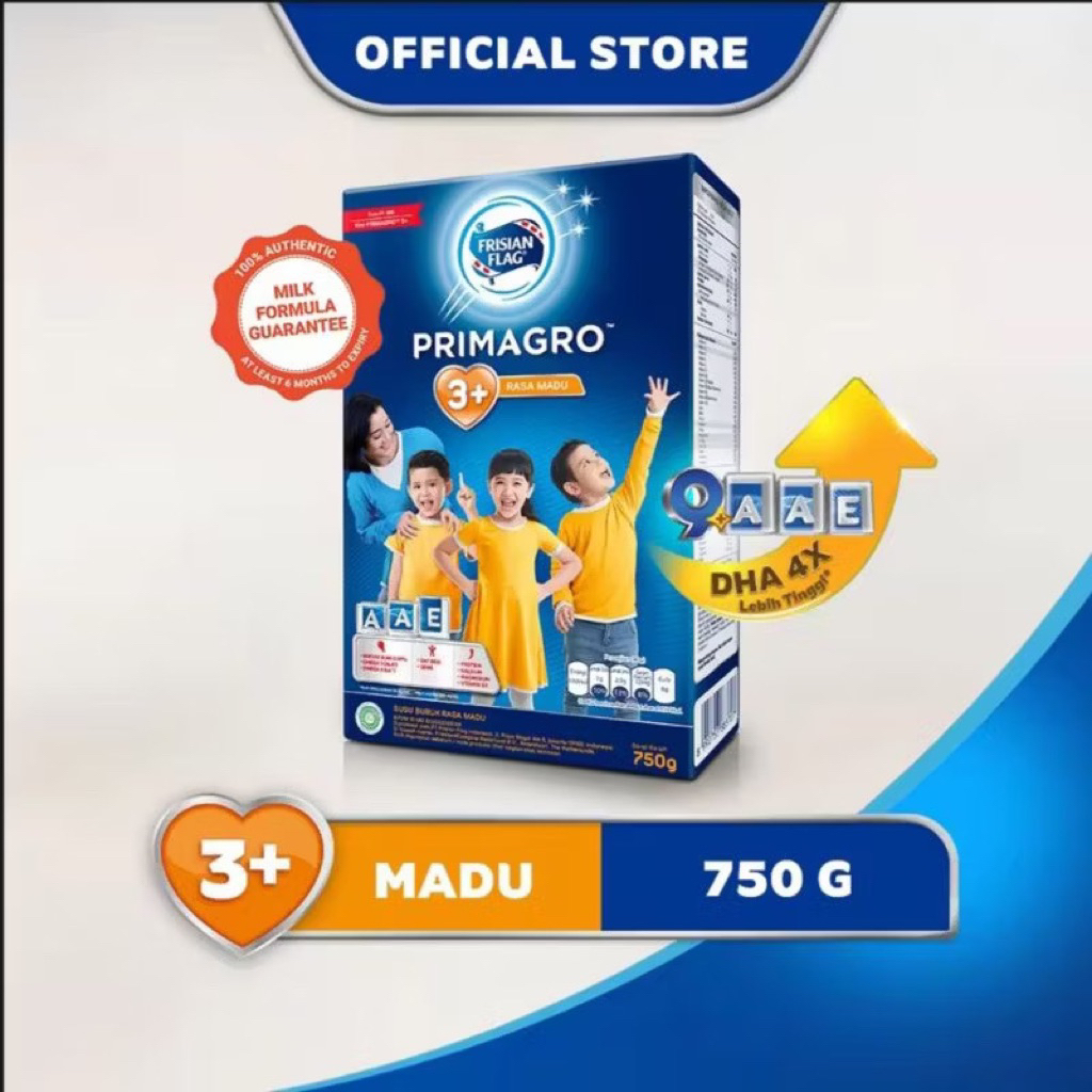

(SALE) FRISIAN FLAG PRIMAGRO 3+ MADU 750g SUSU PERTUMBUHAN ANAK