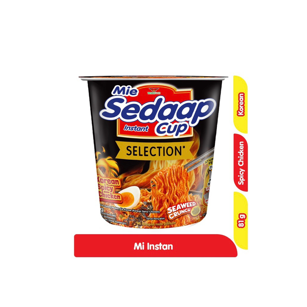 

MIE SEDAAP INSTAN CUP GORENG SELECTION KOREAN AYAM PEDAS 81 gr