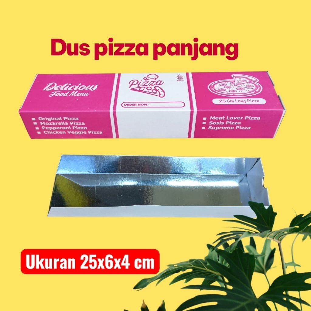 

[100 PCS]BOX PIZZA PANJANG UK.25X6X4CM
