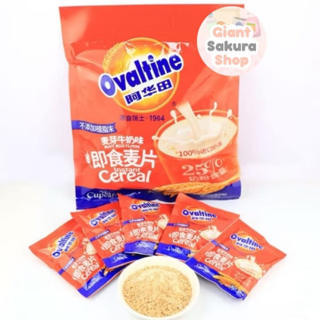 

Ovaltine Instan Cereal Malt Milk Flavor 450gr / minuman sereal / oatmeal / ovaltine