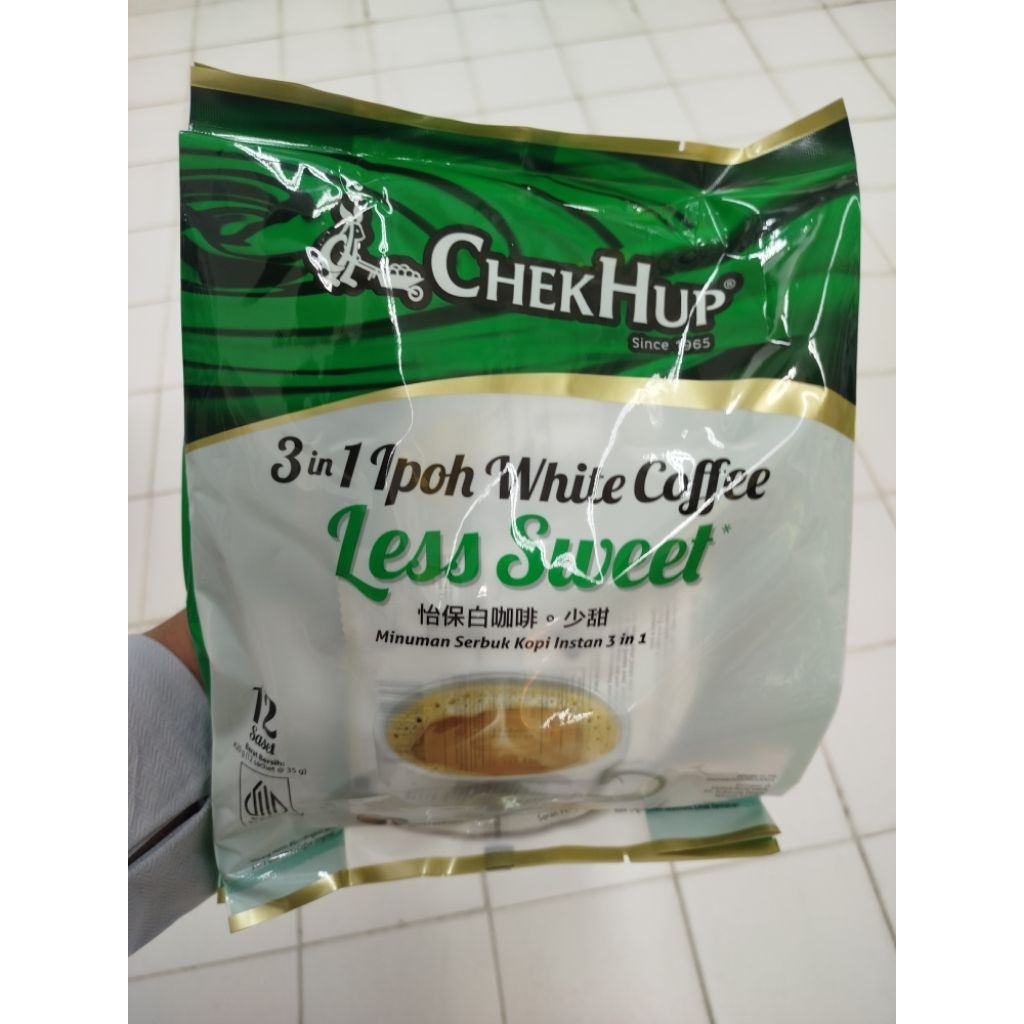 

CHEK HUP WHITE COFFEE LESS SWEET 12X35GRAM/PCS