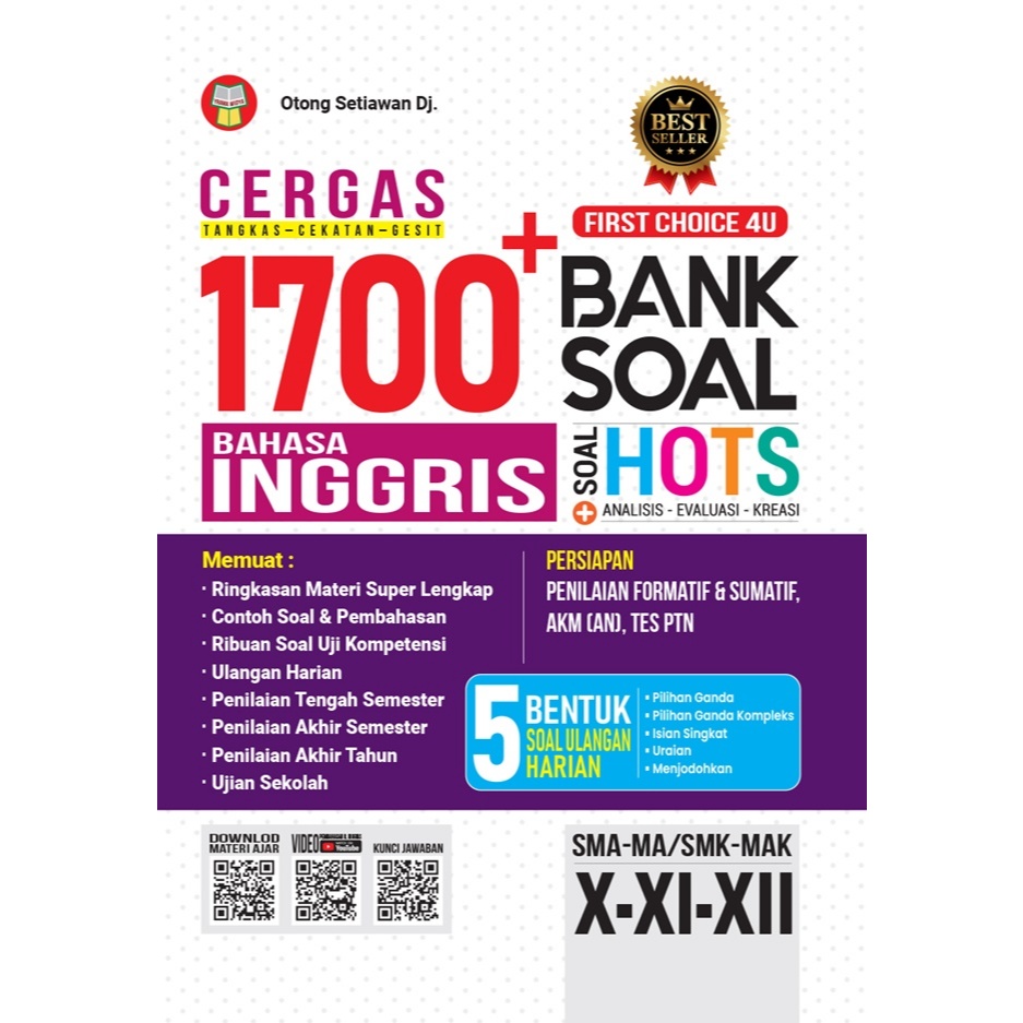 Gramedia Makassar - CERGAS 1700+ BANK SOAL BAHASA INGGRIS SMA-MA/SMK-MAK KLS. X-