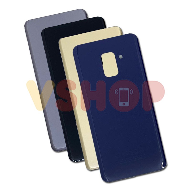Tutup Belakang Casing A8 2018 A530 Warna Hitam Biru Emas