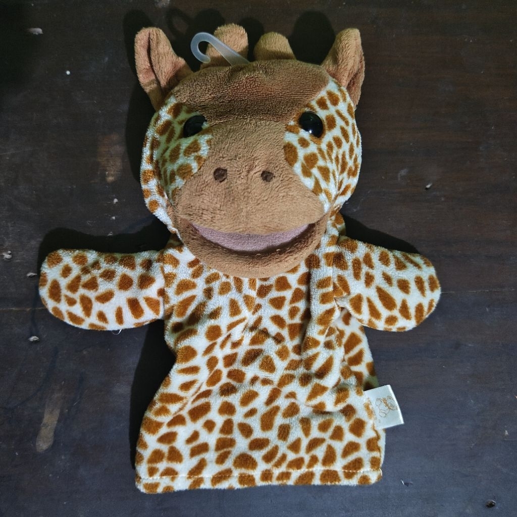 Preloved Boneka Tangan Jerapah 28 cm Thrift Bekas Murah (Jember)
