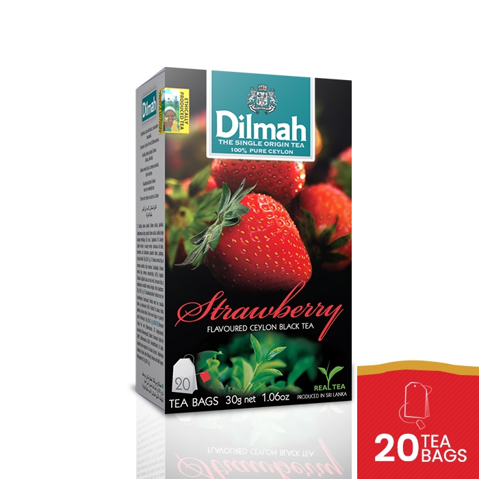

[oddsolshop] pekanbaru/Dilmah Strawberry Flavoured Black Tea 20 PCS / Teh Hitam Stroberi