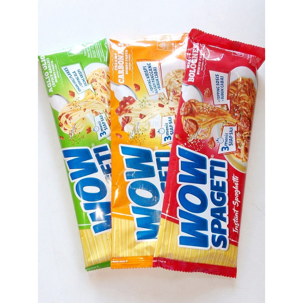 

WOW SPAGETI – Mi Spaghetti Instan Premium | Bolognese / Carbonara / Aglio Olio