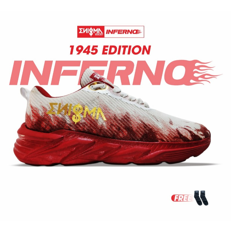 Enigma Neverdie Inferno - Sepatu Olahraga Running Sporty Sneaker Unisex