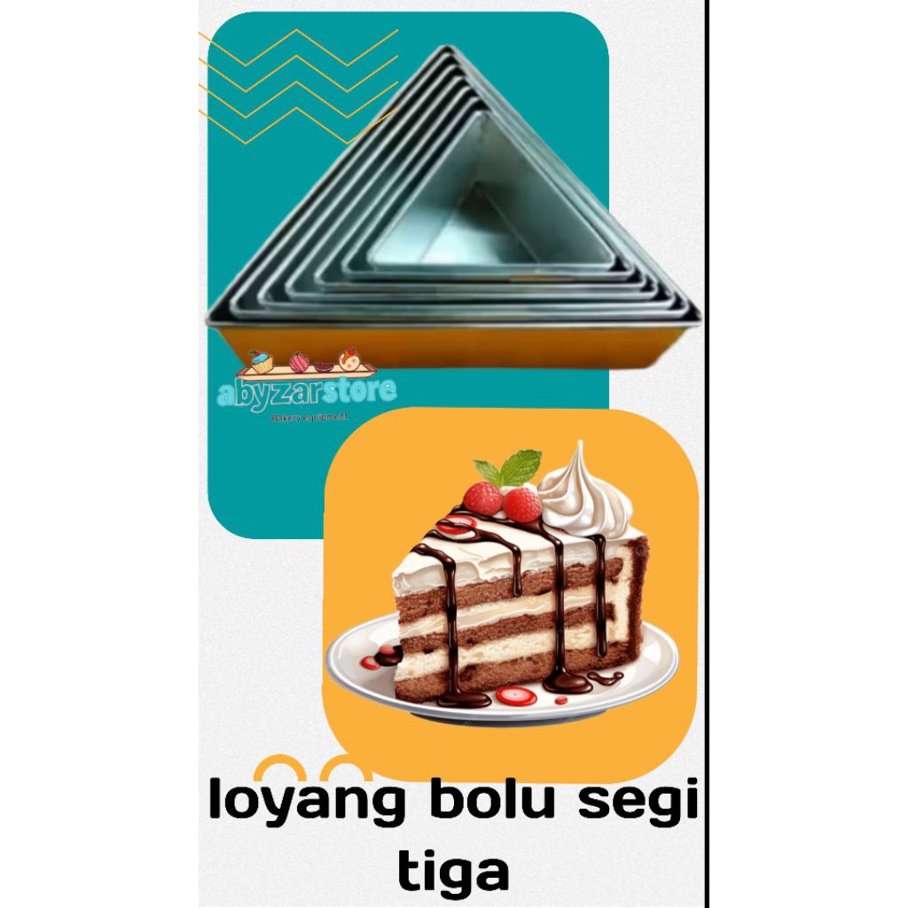 loyang segi tiga loyang cetakan bolu segi tiga loyang kue cetakan kue