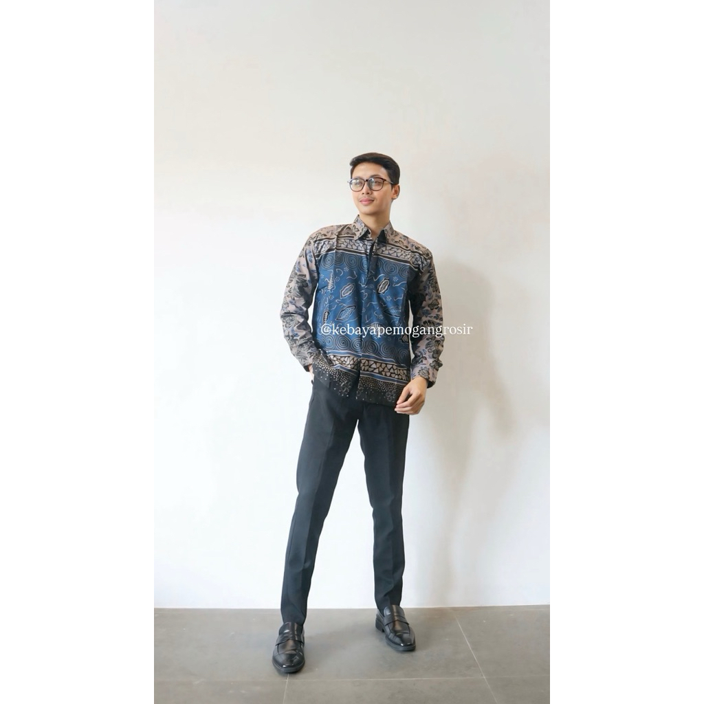 Kemeja Lengan Panjang Batik Bali Pria dan Wanita Dewasa / Kemeja Batik Bali Unisex